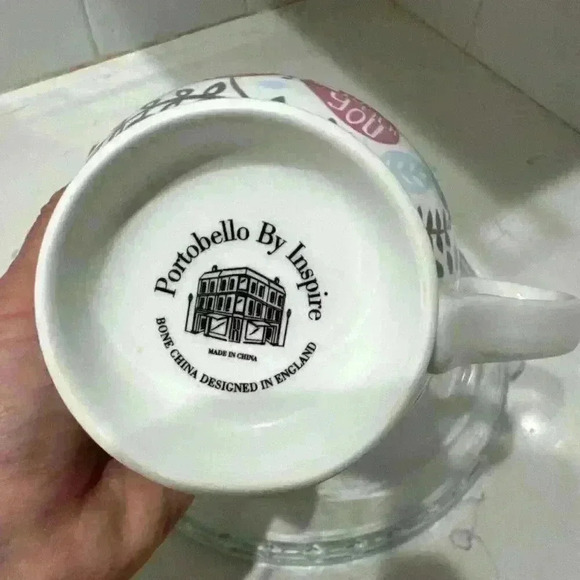 Portobello By Inspire If Mom's Were Flowers I'd Pick You Bone China Cup ENGLAND - Picture 9 of 10
